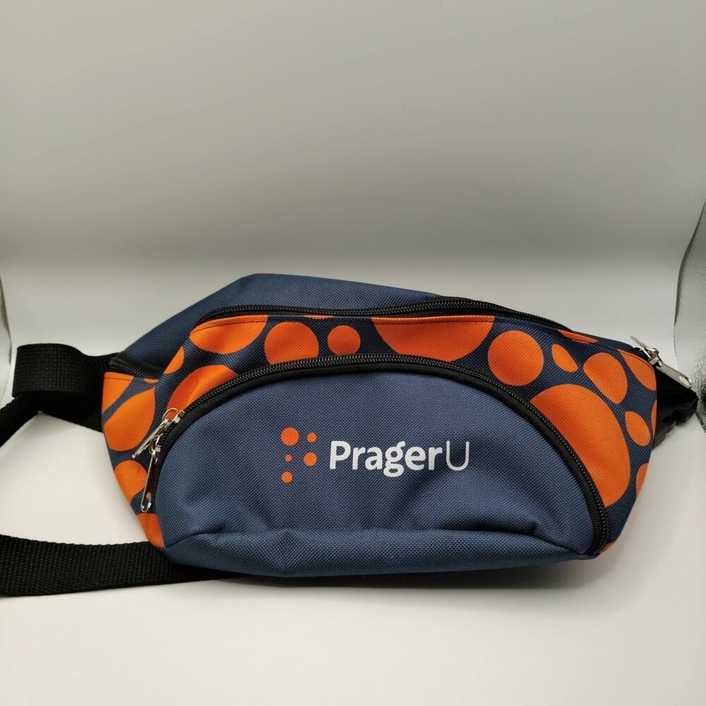 PragerU Sling Bag Fanny Pack Blue and Orange Crossbody Made in USA